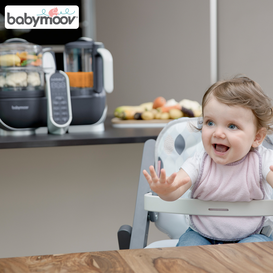 MÁY XAY HẤP ĐA NĂNG NUTRIBABY 5IN1 PLUS BABYMOOV (GHI)