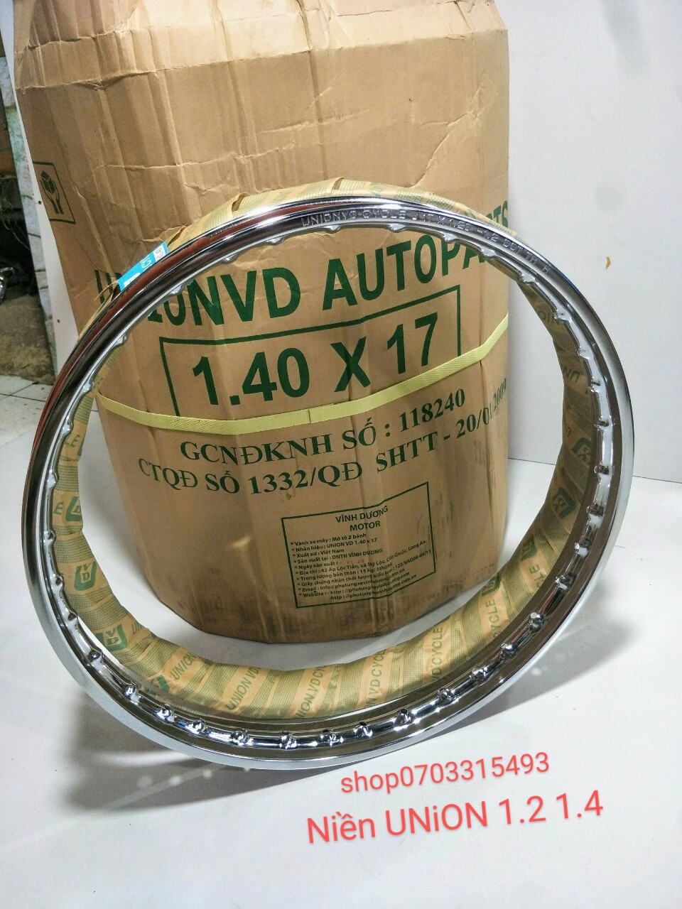 [HCM]CẶP NIỀN SẮT TRƯỚC SAU UNION 1.2 1.4