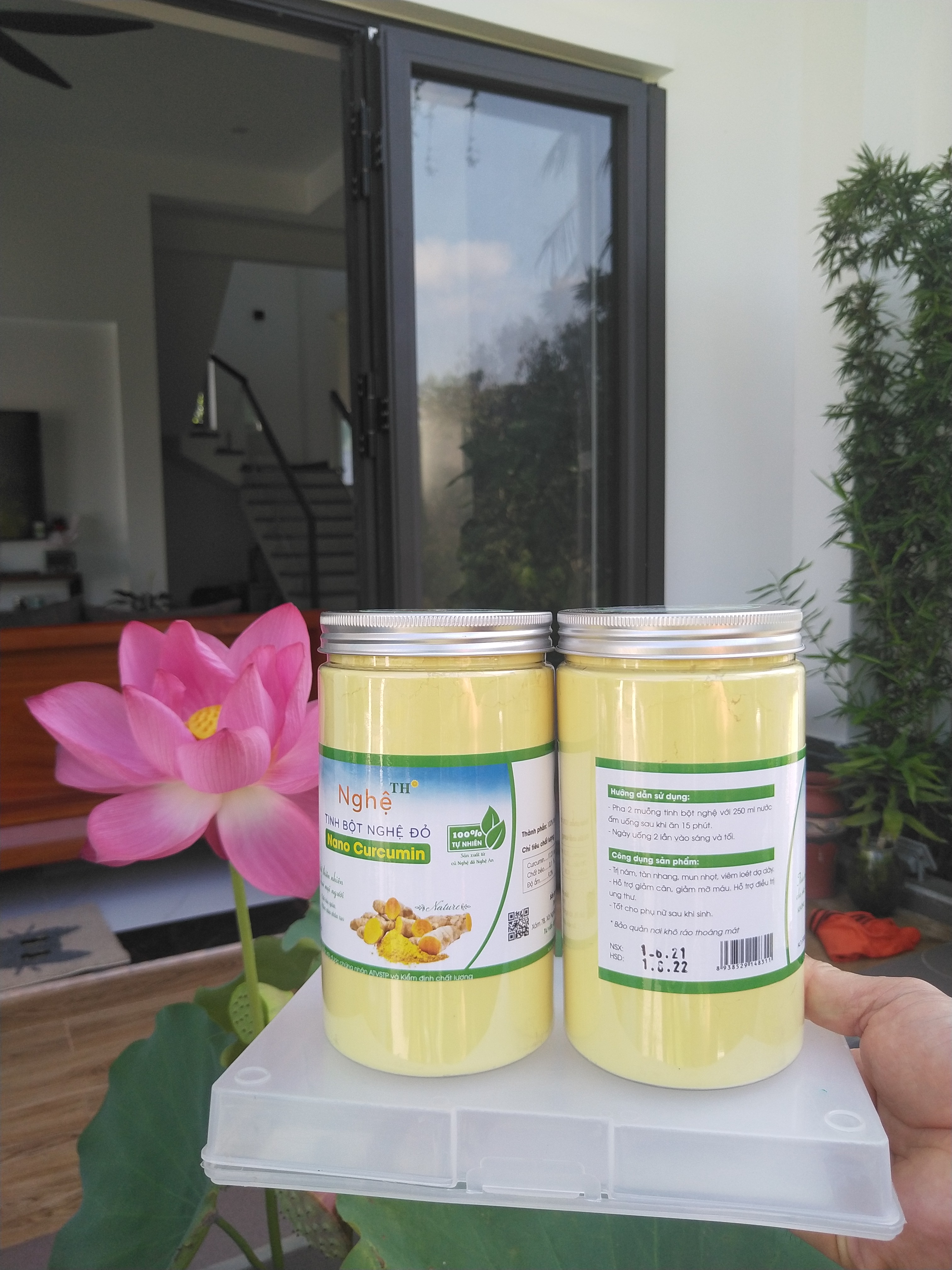 Tinh bột nghệ vàng nano curcumin 1kg (hai hộp 500g)