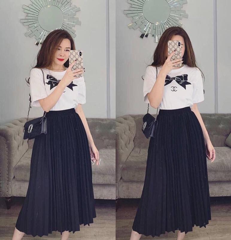 Chân Váy Dập Ly Quảng Châu