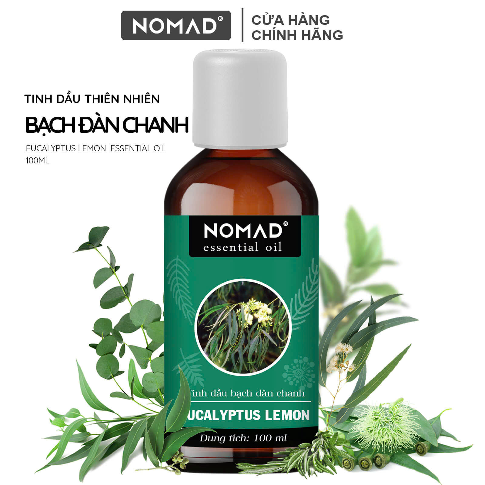 Tinh Dầu Bạch Đàn Chanh Nguyên Chất Nomad Essential Oils Eucalyptus Lemon