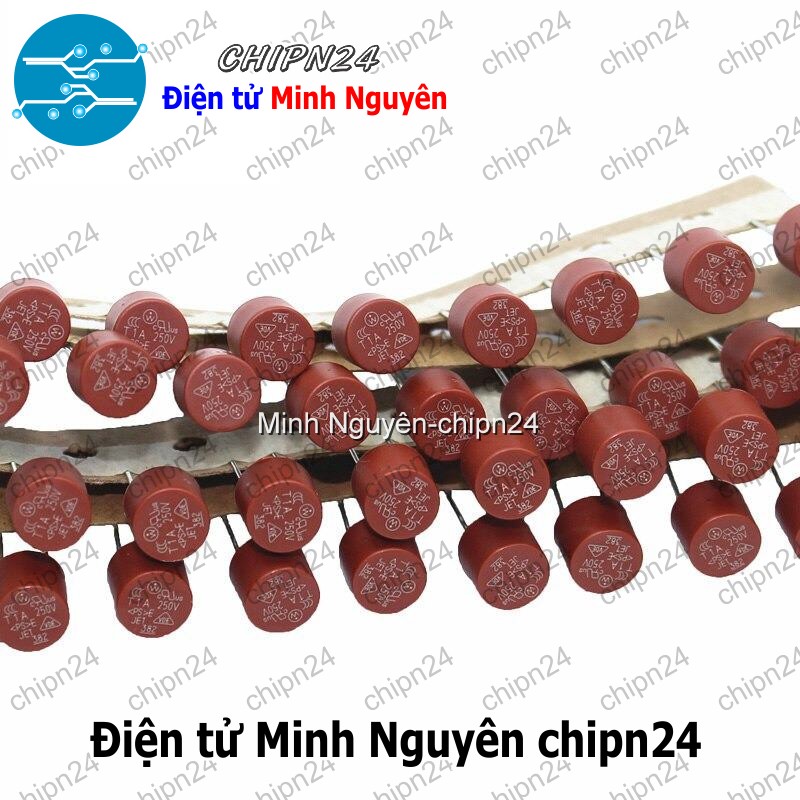[2 cái] (K449) Cầu Chì Tròn 3.15A 250V 8x8mm (T3.15A250V 382) - HH003442