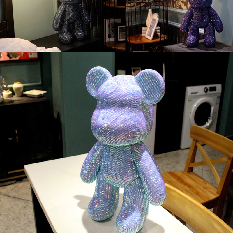 【Hà Nội】23CM Bearbrick Gấu đính đá thời thượng handmade cho bé và mọi lứa tuổi
