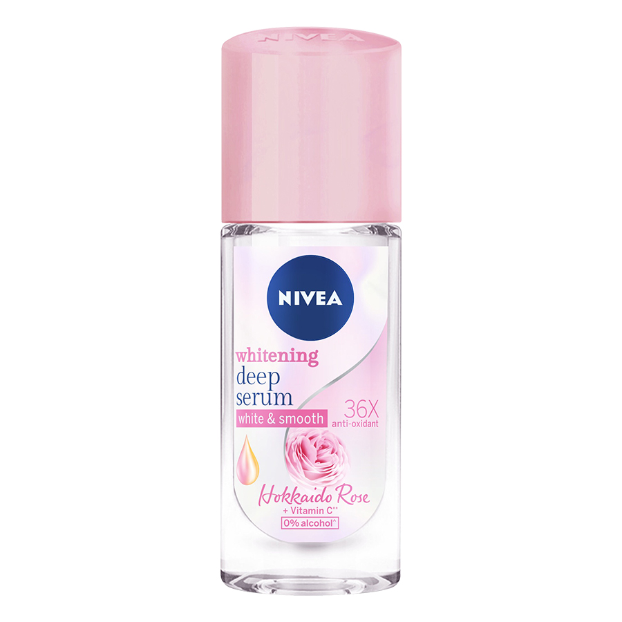 [HCM]Lăn serum ngăn mùi NIVEA trắng mịn hương hoa hồng Hokkaido 40ml