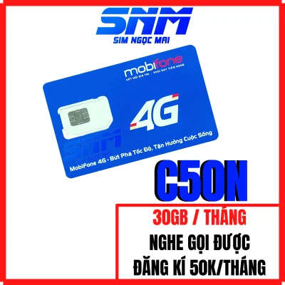 Sim 4G Mobifone C50N - DIP50 - F120WF - FD50 - 75GB - MAXDATA XÀI THẢ GA CHỈ 50K/THÁNG