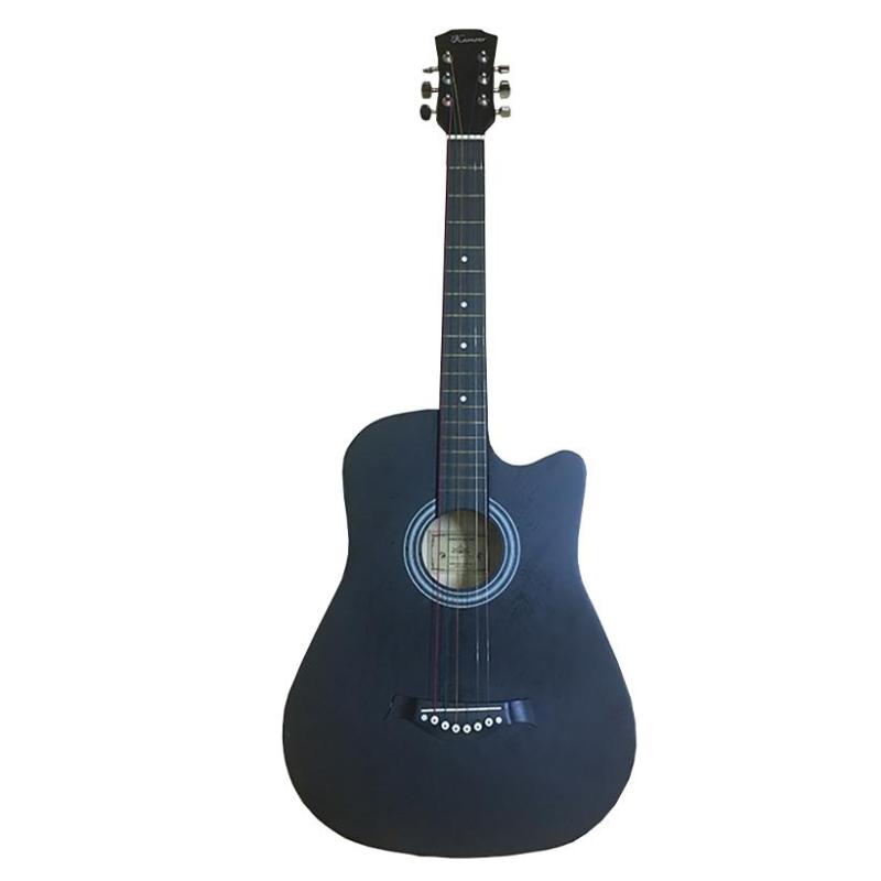 Đàn Guitar Acoustic GU05 Màu Đen Nhám Dáng Khuyết - Hàng có sẵn