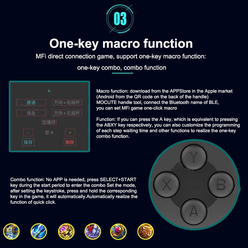 Tay Cầm Chơi Game Bluetooth MOCUTE 060 / 061 Model 2022 Hỗ Trợ Android/iOS 14+/PC