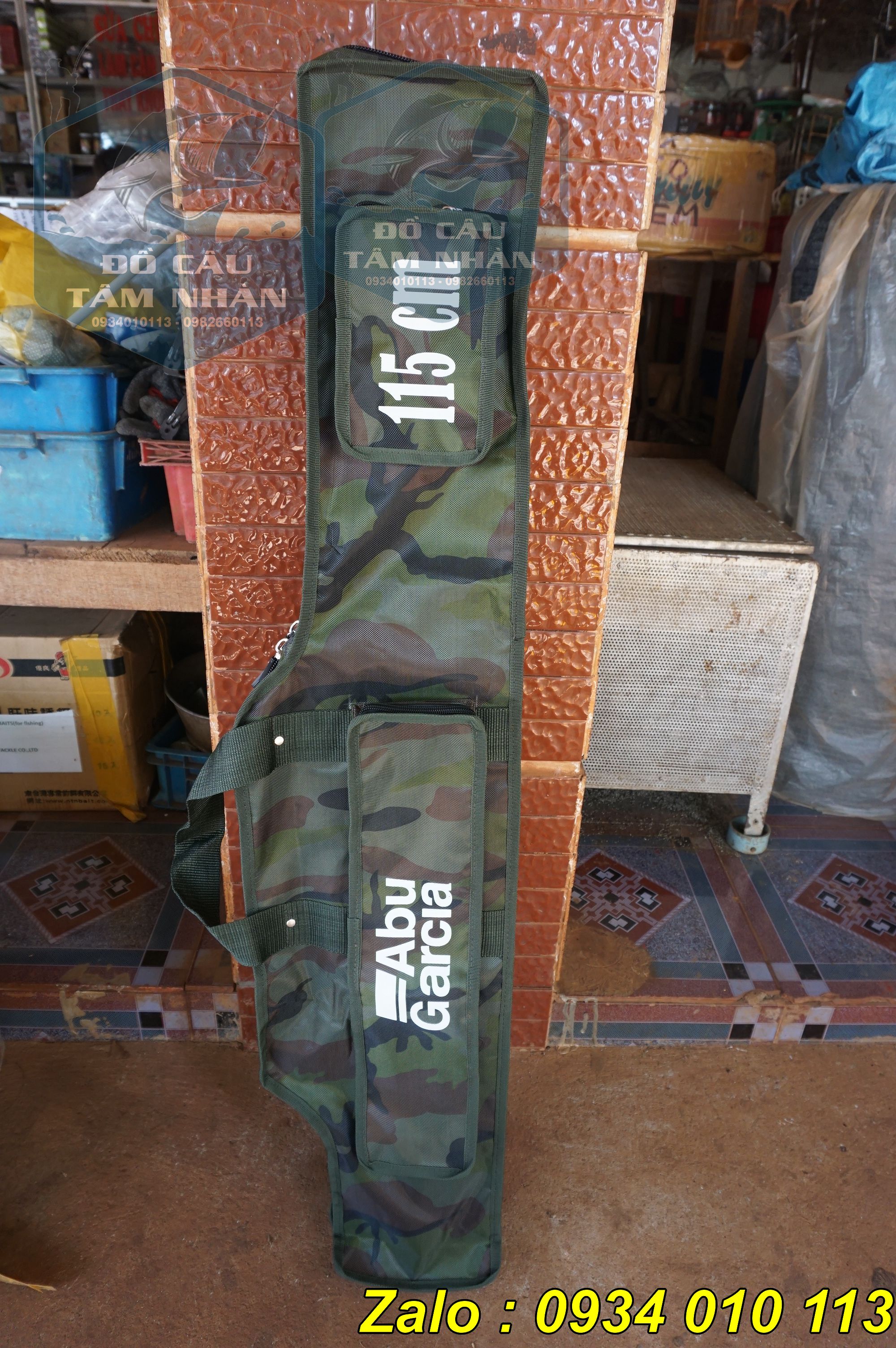 Bao đựng cần câu 2 ngăn màu camo Abu