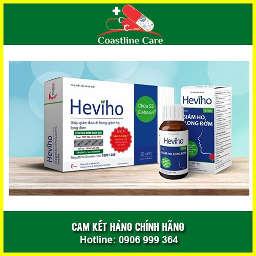 Siro Heviho - Hỗ Trợ Giảm Ho Đau Rát Họng Long Đờm Chai 100ml