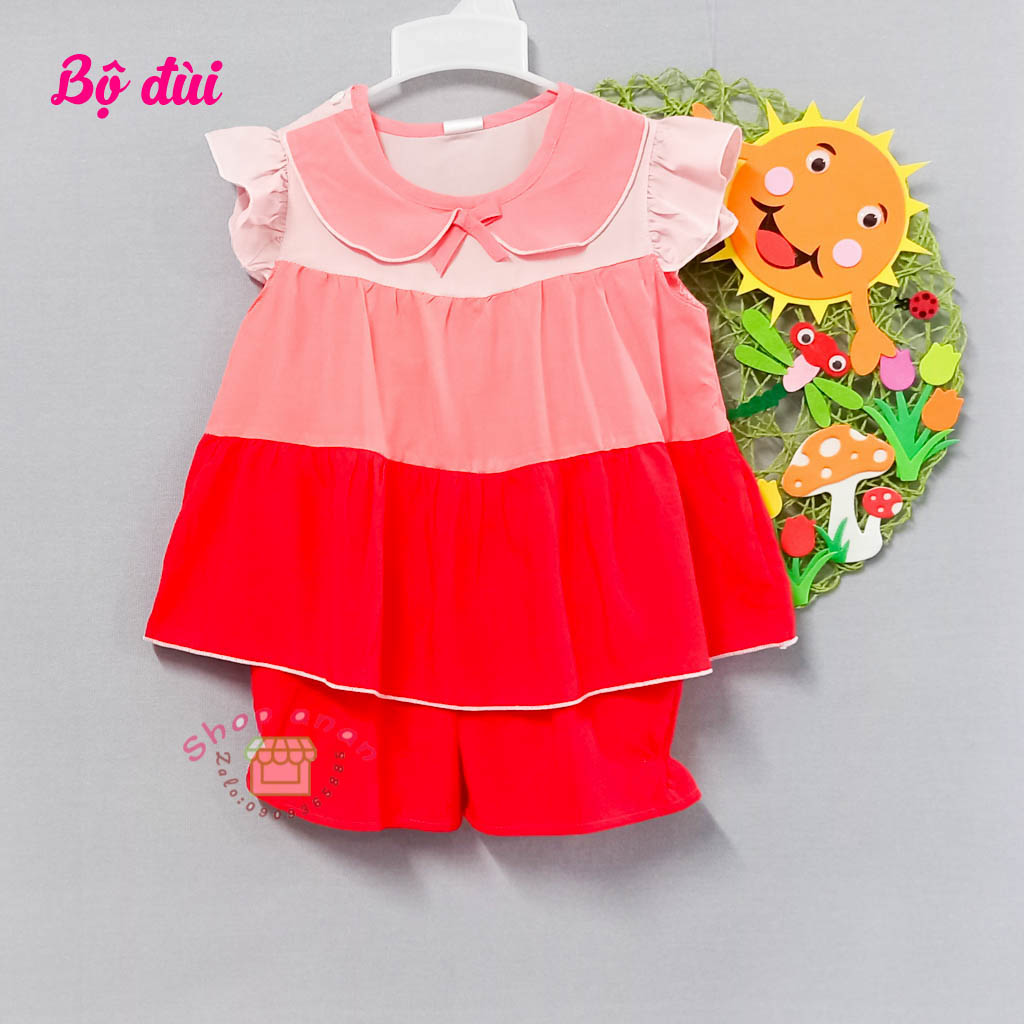 Bộ tole đùi/lửng bé gái size xl