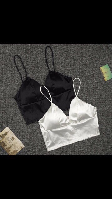 [FreeShipMax] Áo Bra Lụa Phi Bóng 8 Nấc Cài Siêu Hot 264