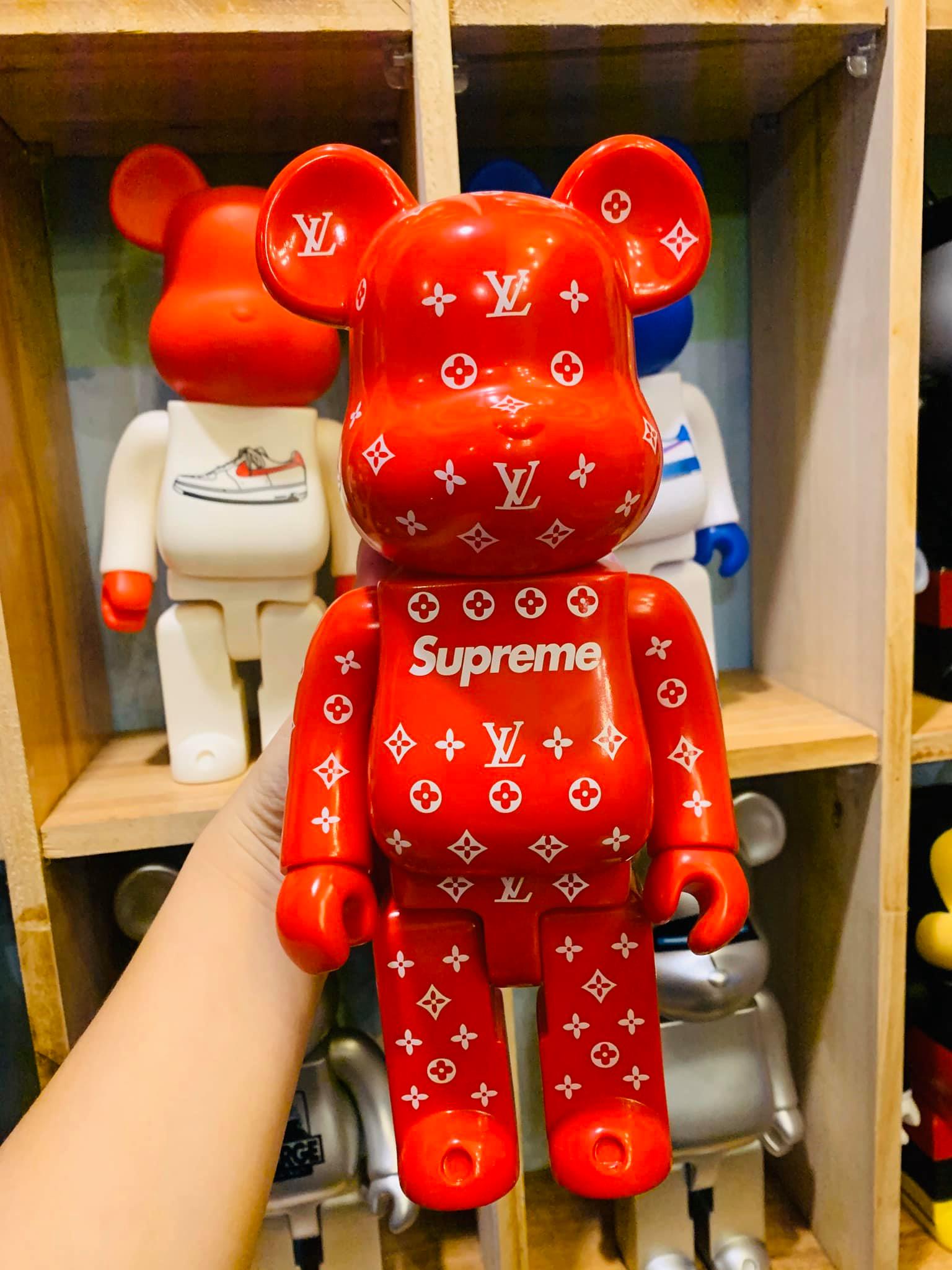 [HCM]Mô Hình Đồ Chơi Bearbrick Supreme Trang Trí  Bearbrick LV