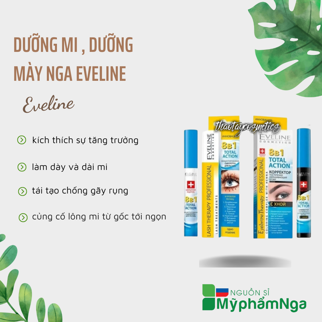 Dưỡng mi , Dưỡng mày Nga Eveline