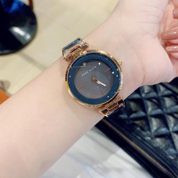Đồng Hồ Nữ Anne Klein AK2512RYRG  mặt xanh dây lắc xanh size 34mm bán chạy