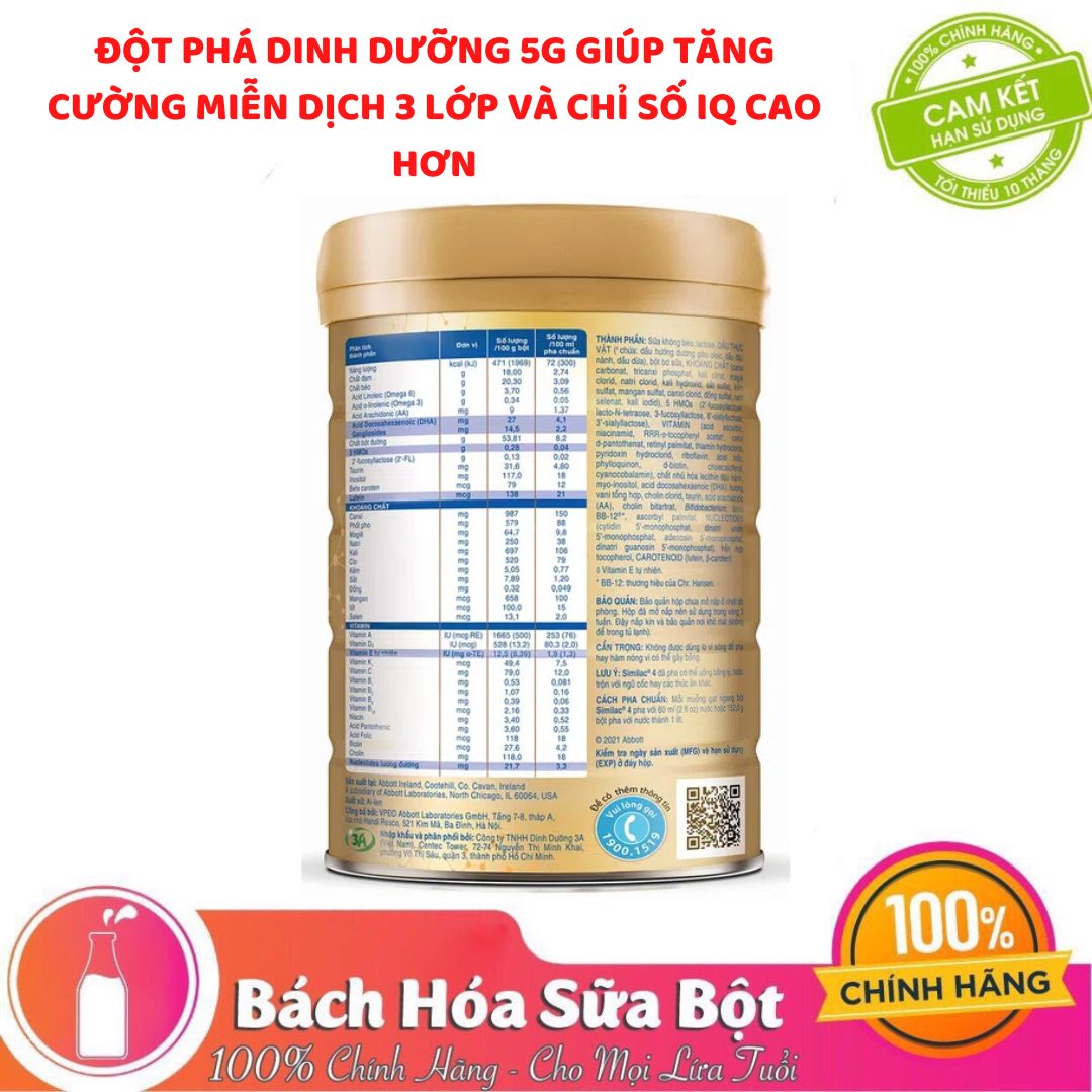 Sữa bột Similac 4 - 900g (Dành cho trẻ từ 2 - 6 tuổi)