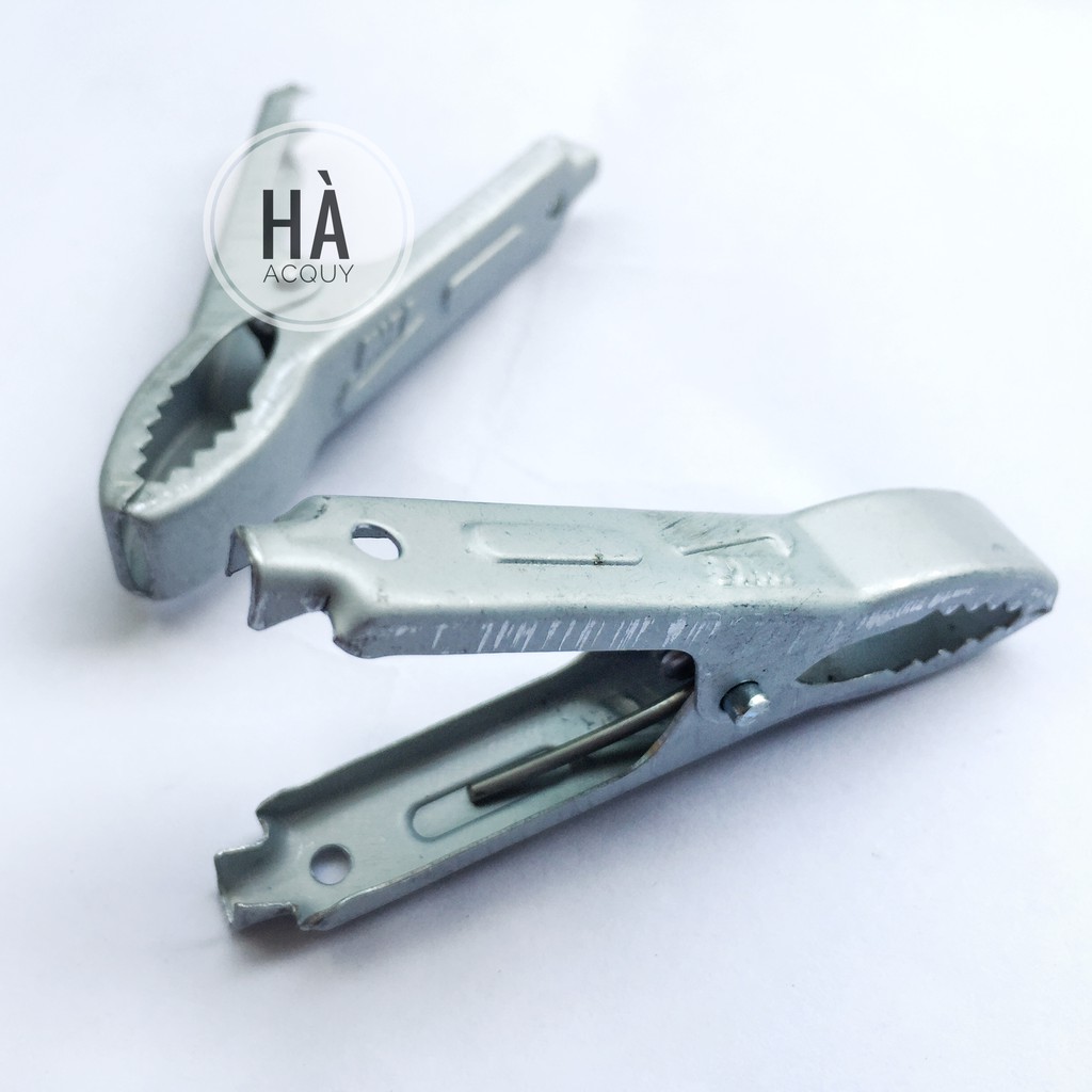 10 cặp Kẹp bình Acquy Xám Nhỏ 30A – 6.5Cm