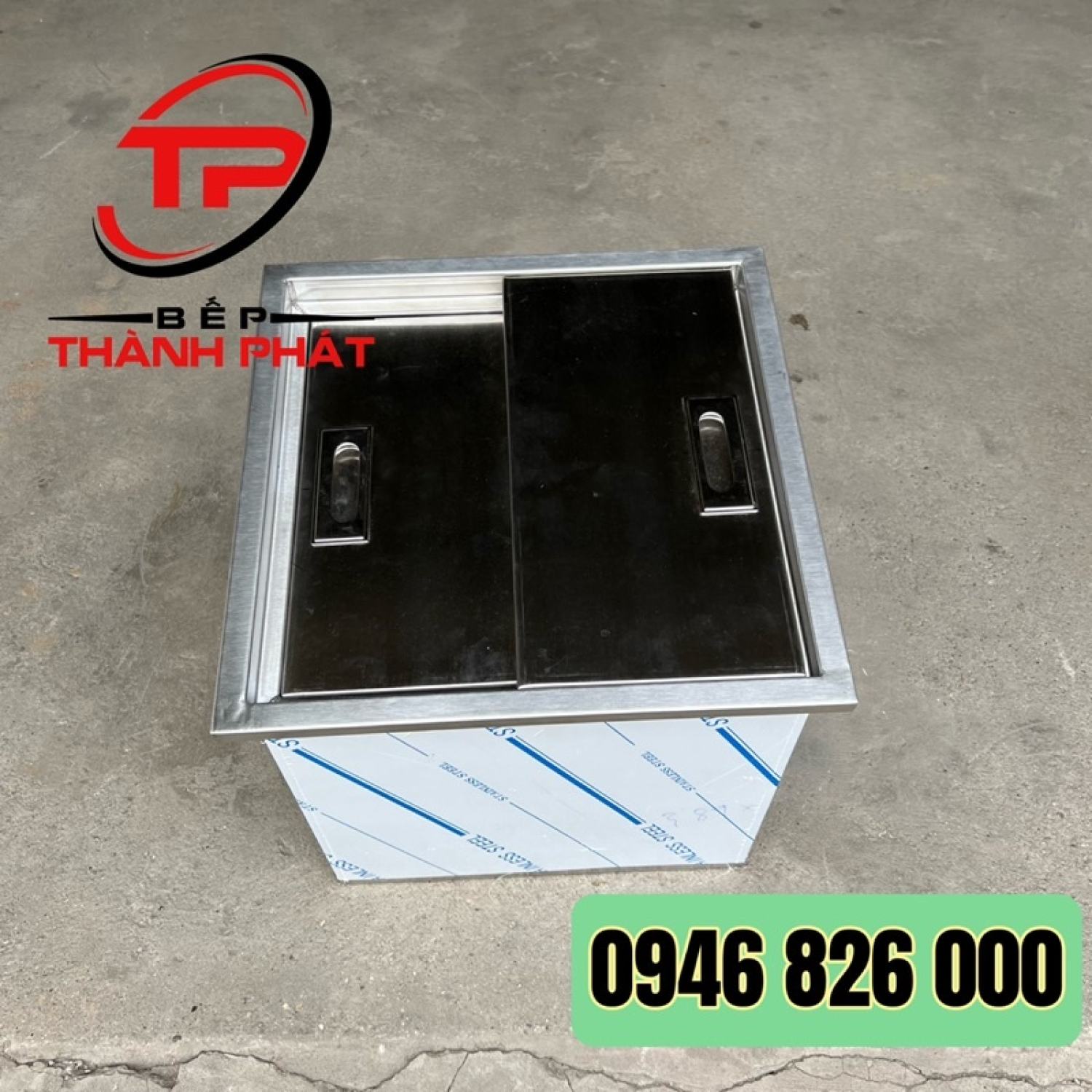Thùng Đá Inox Âm Bàn Quầy, Thùng Đá Trà Chanh.