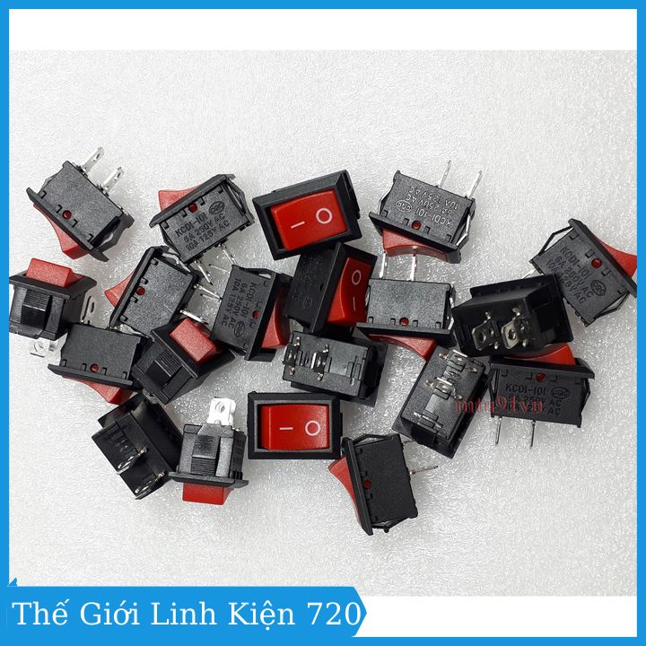 Rocking Switch Kcd1-101 2 Pins 250V 6A