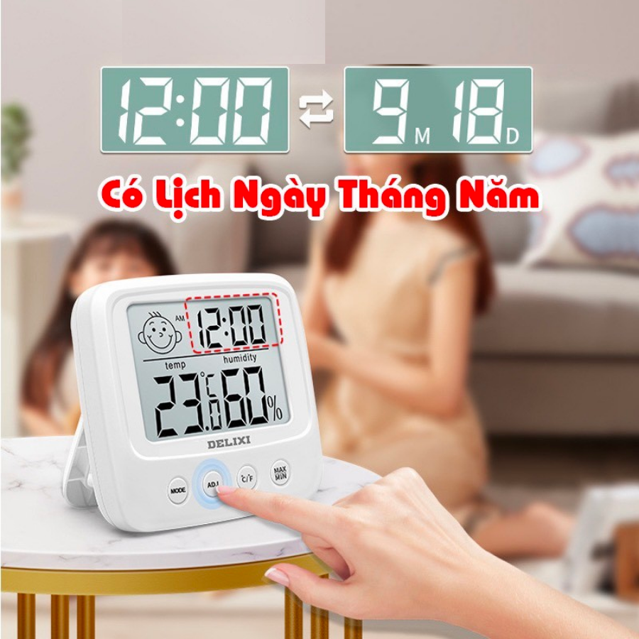 Nhiệt ẩm kế đo nhiệt độ và độ ẩm trong phòng