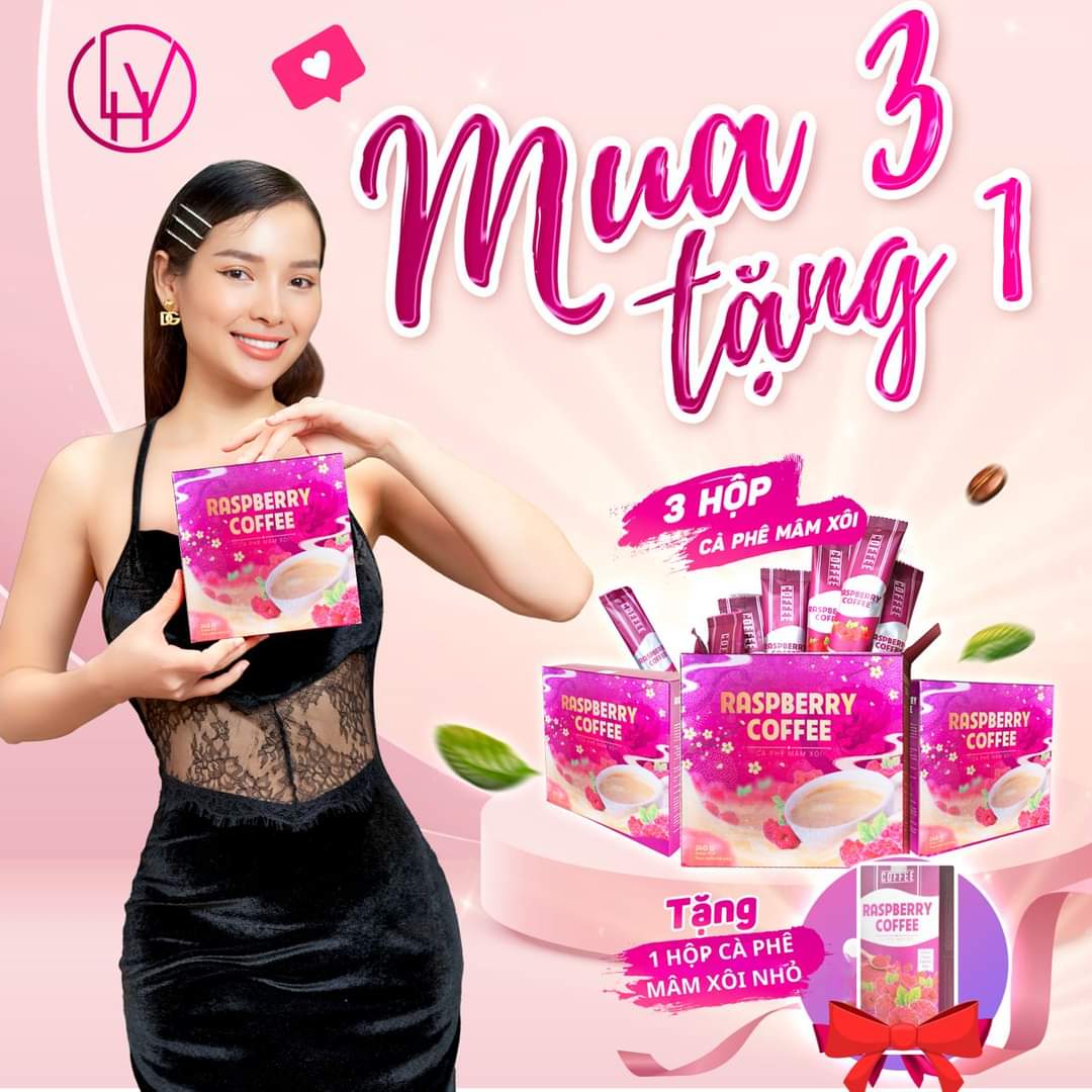 Cà Phê Mâm Xôi Giảm Cân Raspberry Coffee (Hộp 15 Gói)