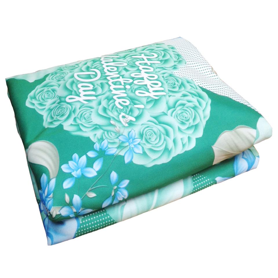 Áo Bọc Nệm Hai Mặt 1m4x2mx15cm Thun Lạnh Cao Cấp ( Giao Màu Ngẫu Nhiên )