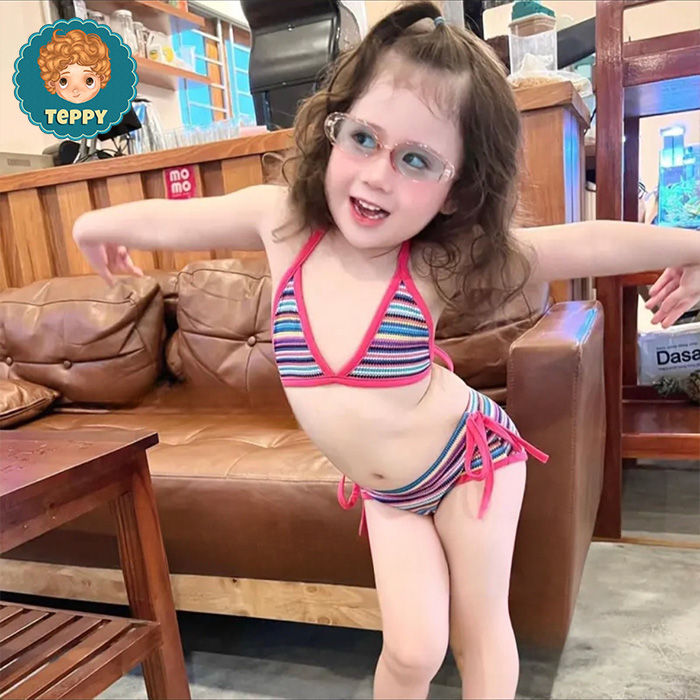 Đồ bơi, bikini 2 mảnh cho bé gái