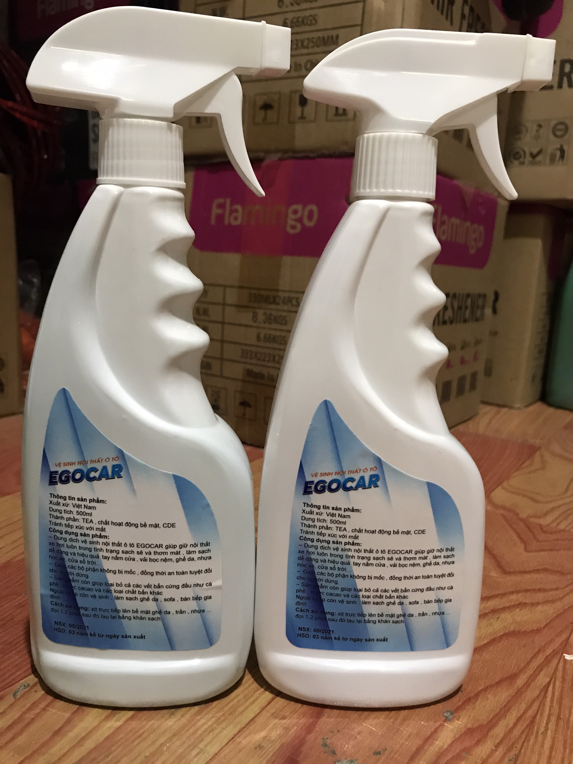 DUNG DỊCH VỆ SINH NỘI THẤT Ô TÔ EGOCAR 500ml