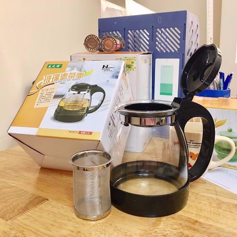 Bình Pha- Bình Pha Trà , Pha Cafe Thủy Tinh 750ml