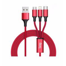 Cáp dù sạc nhanh bagi 3 đầu - cb-as12