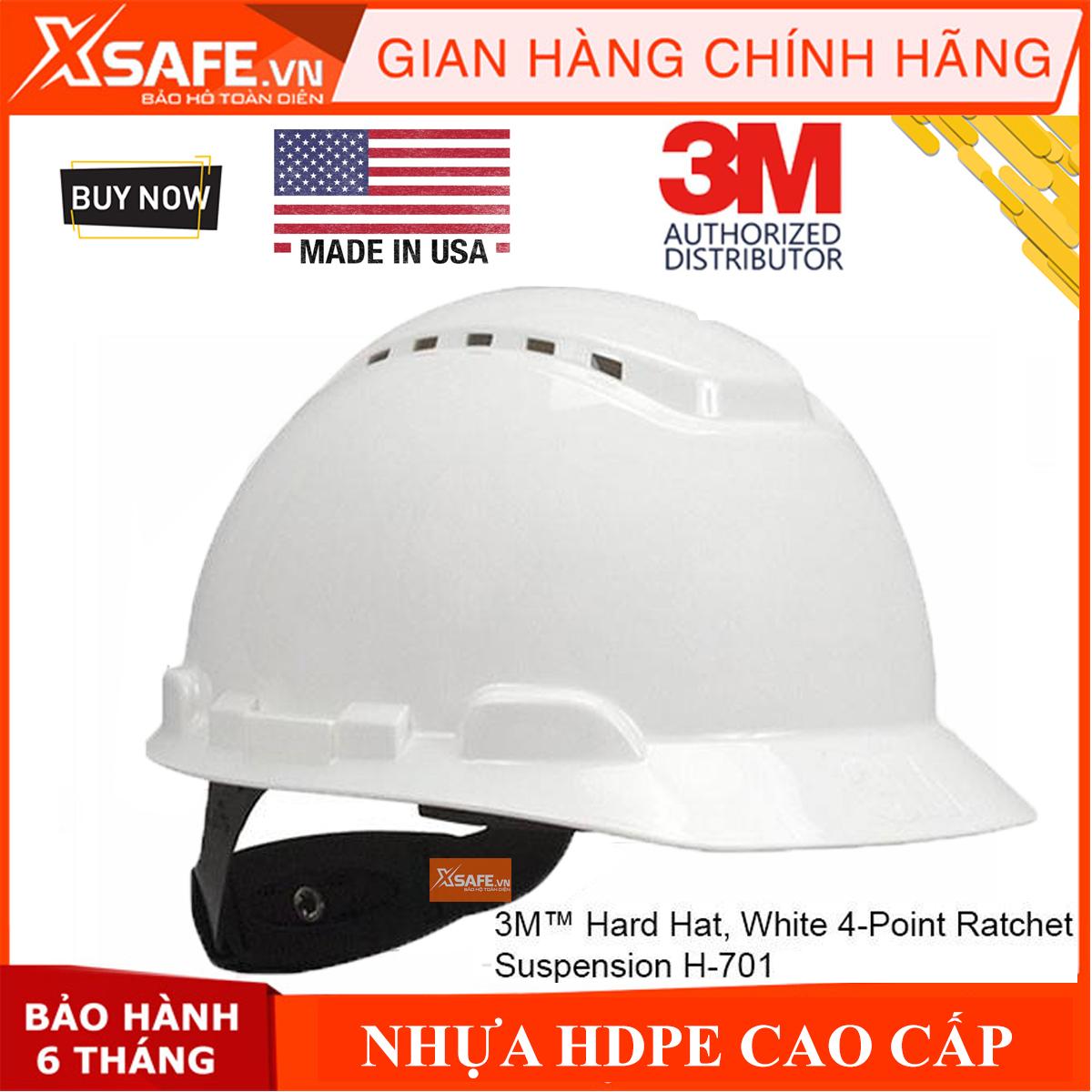 NÓN BẢO HỘ 3M H701V (TẶNG QUAI + DÂY NÓN)