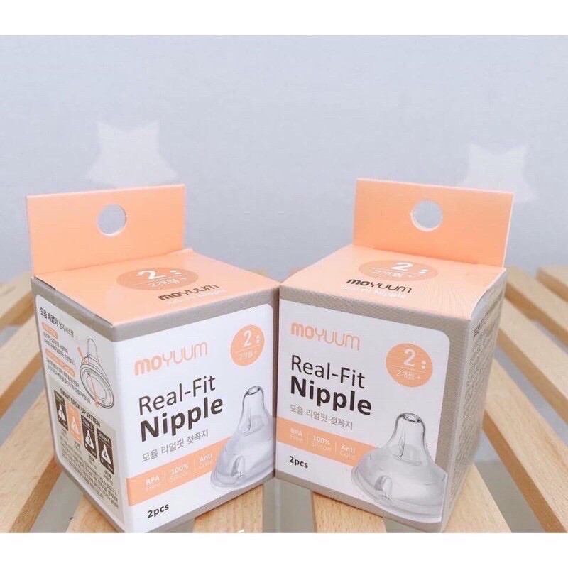 Núm thay thế bình Moyuum Hàn Quốc số 2/3/4( 1 núm không hộp.set 2 núm có hộp)