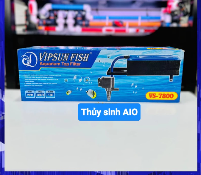 Bộ Máy Bơm Lọc Máng Hồ Cá VIPSUN VS - 388 - 680 - 7800 - 9800 - 10800 / Bộ Máy Lọc Nước Bể Cá VIPSUN FISH