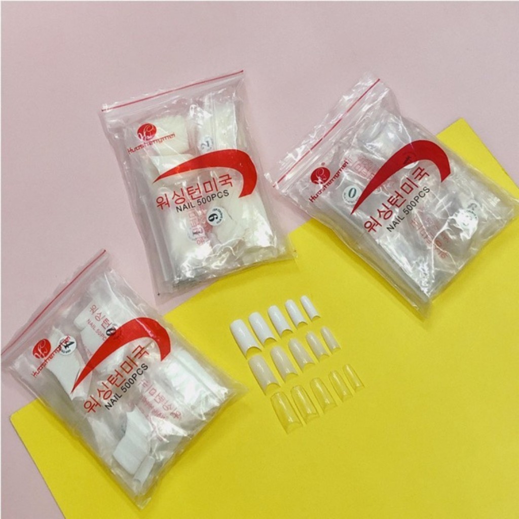Móng nối tuýp hàn fom vuông (bịch 500 móng)