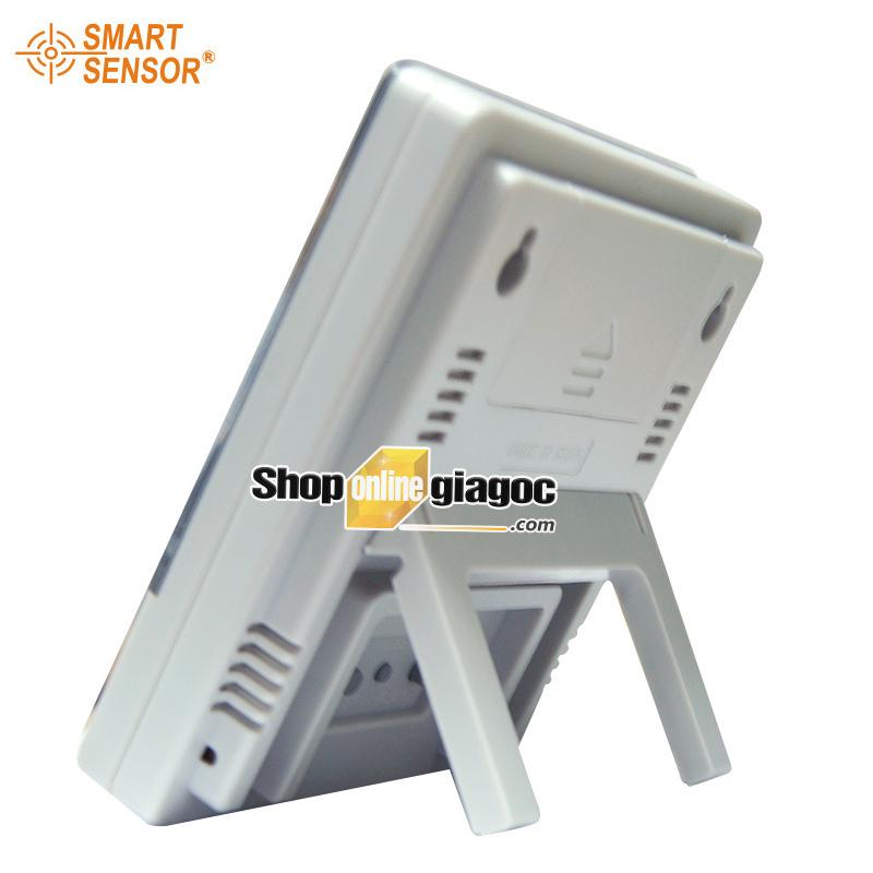 Nhiệt Ẩm kế Có đồng hồ Báo Thức Smart Sensor AR807