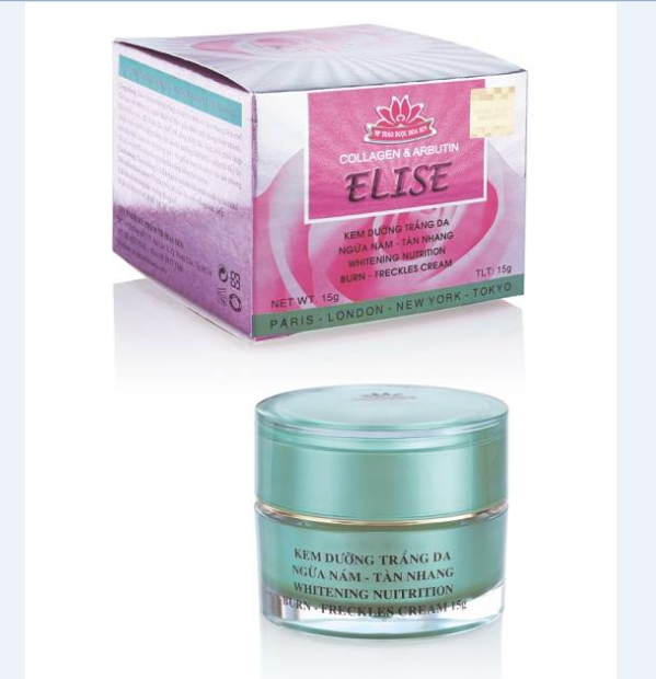 Kem elise trắng da ngừa nám tàn nhang 15g