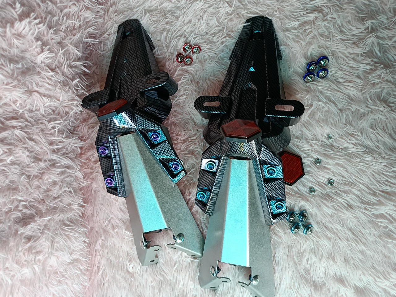Combo ốp đuôi dè + dè Malay gắn exciter 150