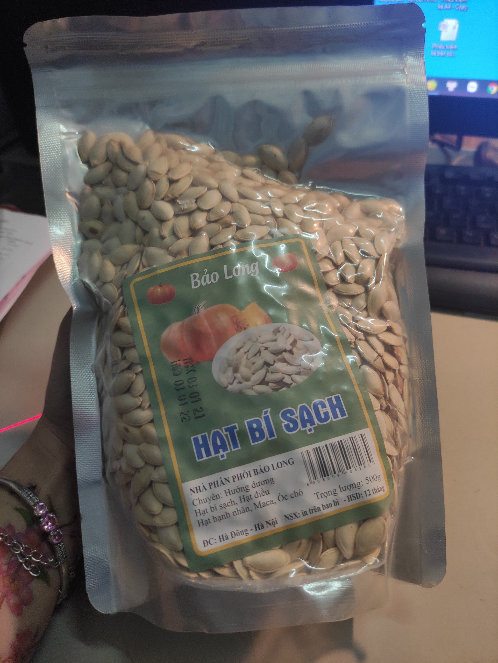 Hạt bí Bảo Long 500g