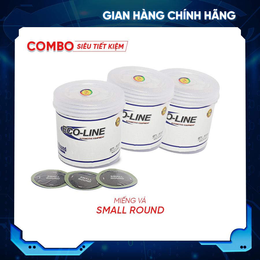 [COMBO GIÁ SỈ] Bộ 5 hộp miếng vá săm SMALL ROUND - Tiêu chuẩn Mỹ