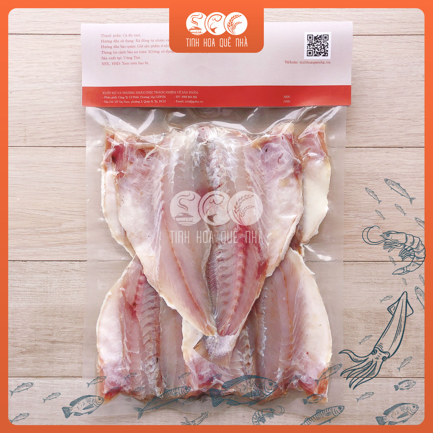 Cá đù xẻ 1 nắng vũng tàu khối lượng 1kg tinh hoa quê nhà