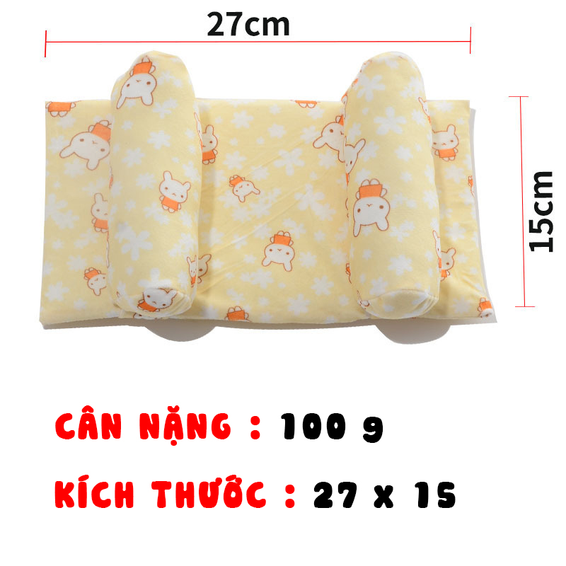 Gối cho bé sơ sinh, gối trẻ em cotton