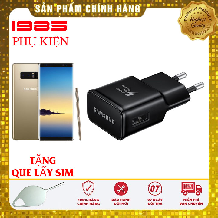 Cóc Sạc Nhanh Đen Samsung Note 8 Chính Hãng
