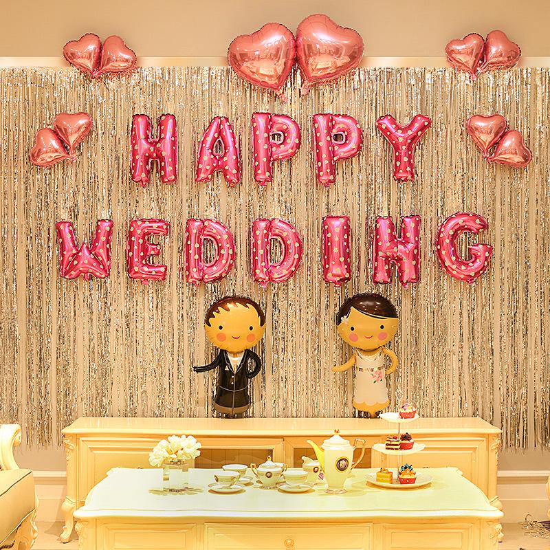 Bộ chữ happy wedding