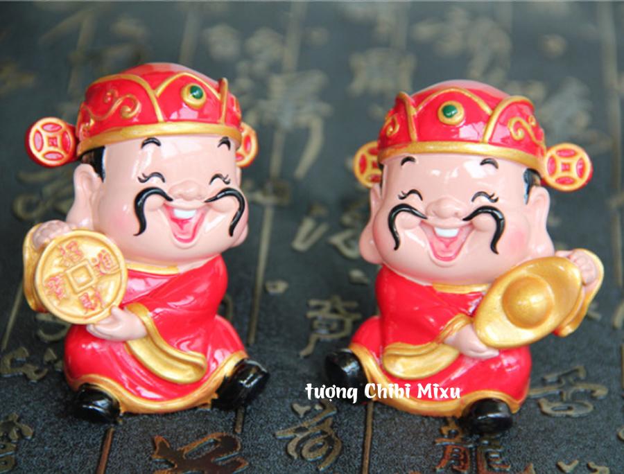 [HCM]Tượng chibi Thần Tài 6cm - cầm thỏi vàng