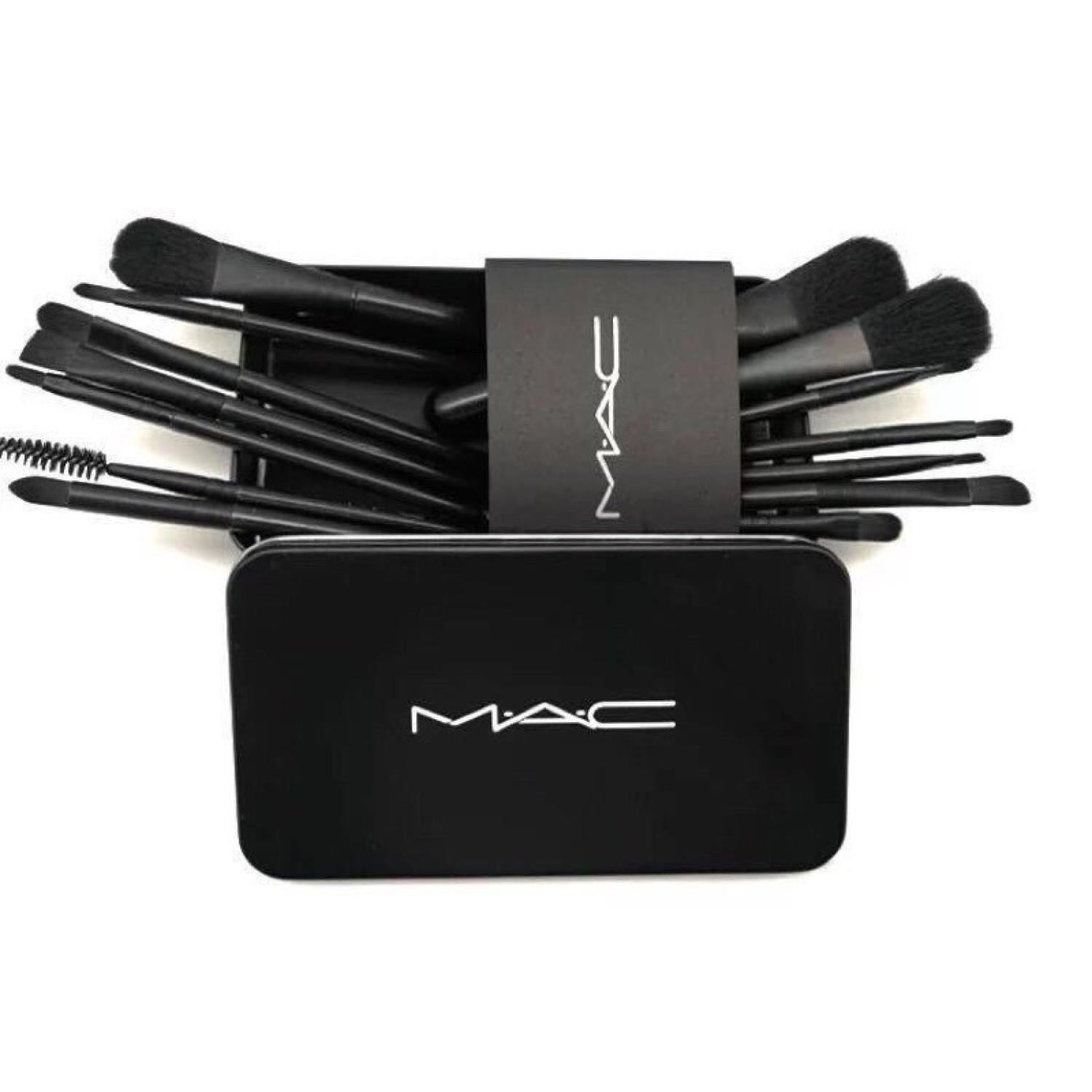 Ndh0372 bộ cọ trang điểm chuyên nghiệp 12 cây mac - hộp đen