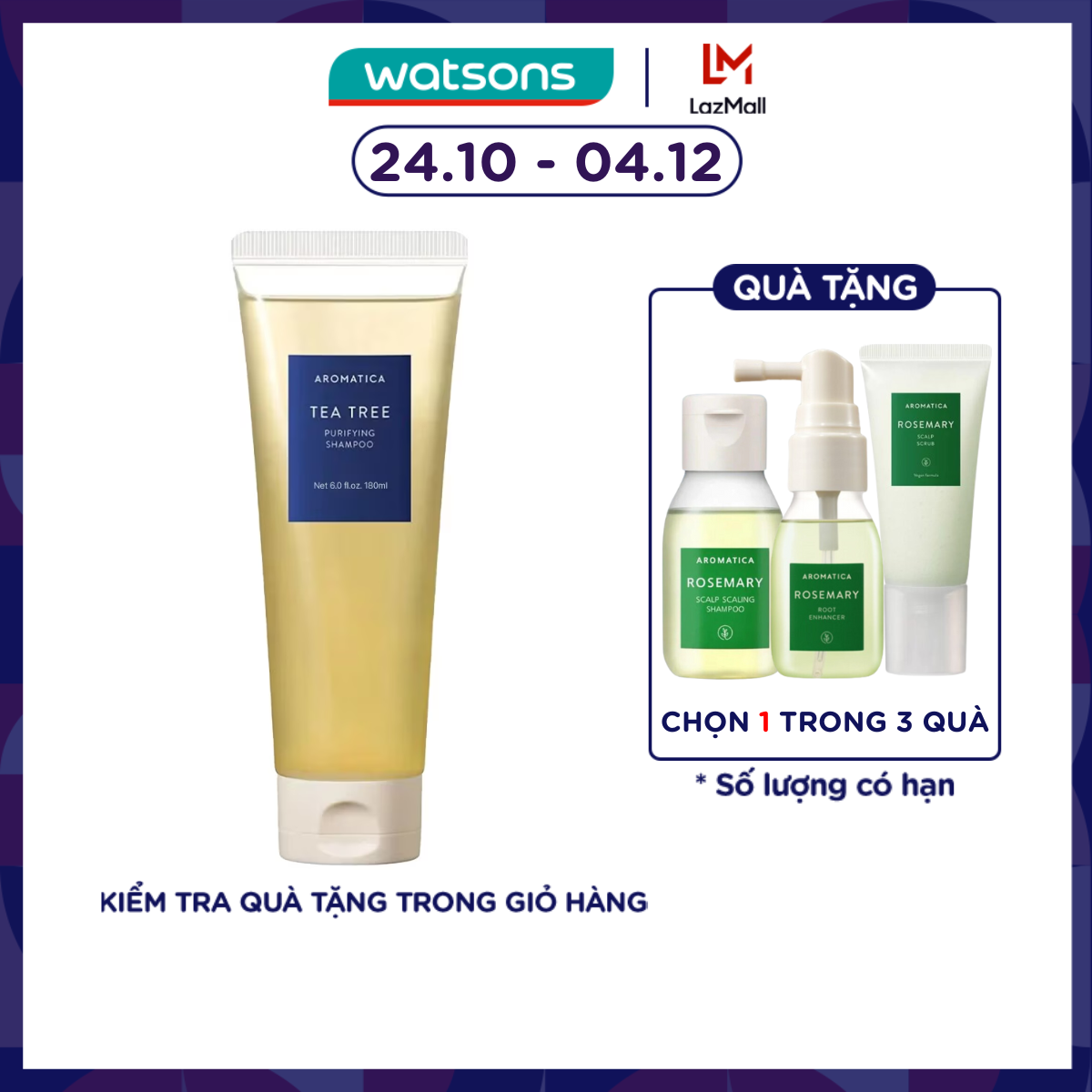 Aromatica Tea Tree Purifying Shampoo 180ml