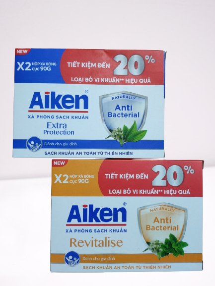 Aiken Xà Phòng Sạch Khuẩn 180g hộp