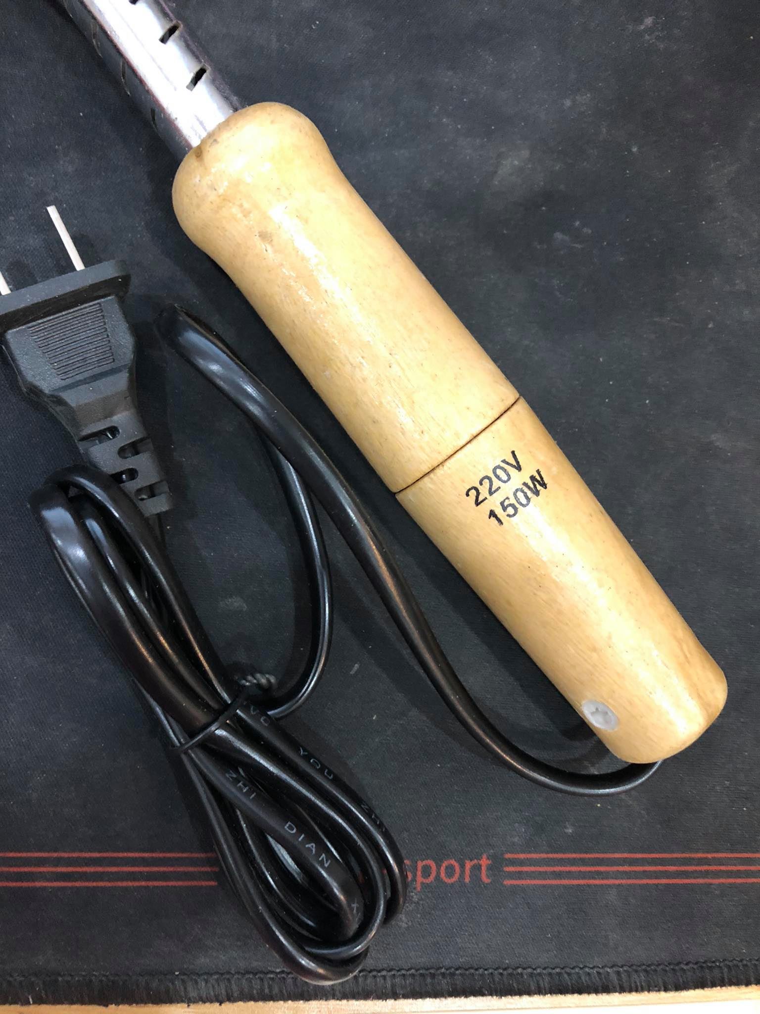 mỏ hàn dẹt cán gỗ công suất  150w cao cấp