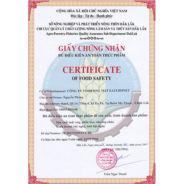 Mật Ong Nguyên Chất Hoa Cà Phê DakLak 500ml