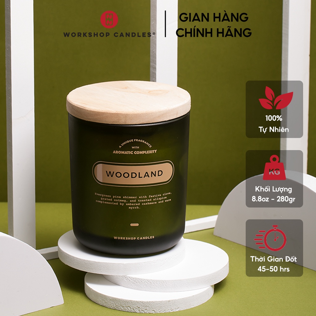 Workshop Candles - Nến thơm Woodland 8.8oz