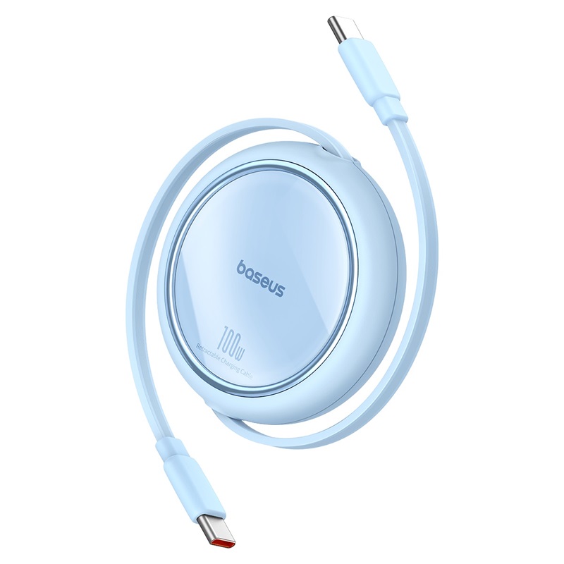 Cáp sạc dây rút c to c baseus free2draw mini retractable charging cable type-c to type-c 100w